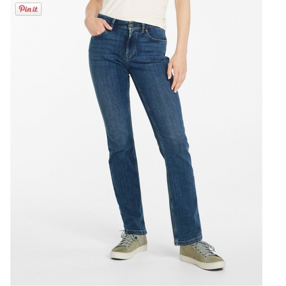 L.L. Bean Denim - SOLD LL Bean Jeans Womens Size 18 MT Beanflex Denim Favorite Fit Straight Leg